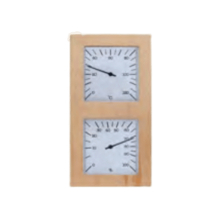 Thermo-hygrometer. Thermo Aspen. Vertical. Black dial